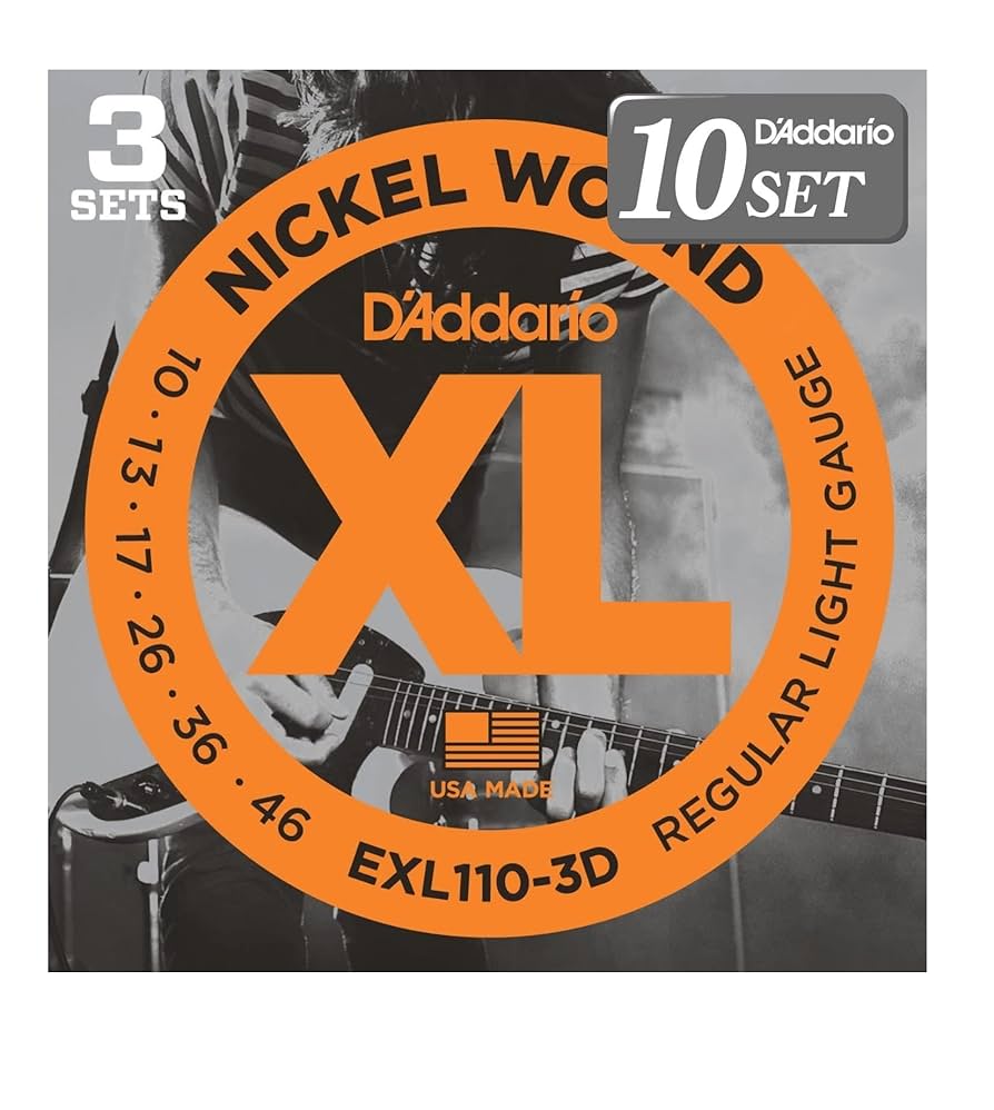 Amazon.co.jp: D'Addario ダダリオ エレキギター弦 ニッケル